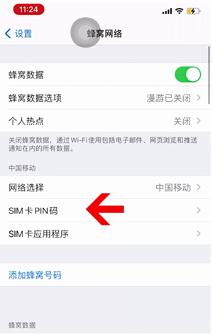 昌宁苹果14维修网分享如何给iPhone14的SIM卡设置密码 