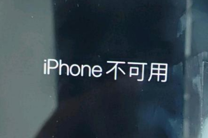 昌宁苹果服务网点分享锁屏界面显示“iPhone 不可用”如何解决 