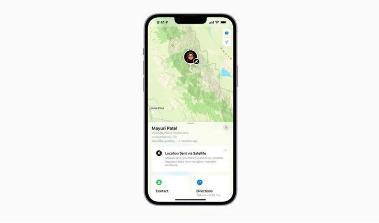 昌宁苹果14维修分享iPhone14系列中 FindMy功能通过卫星分享位置方法教程 