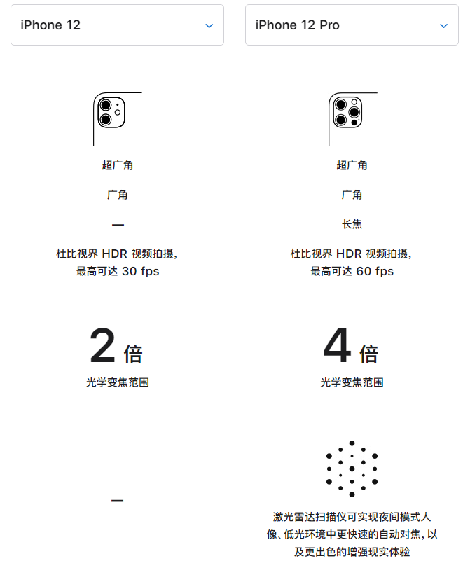 昌宁苹果手机维修分享苹果 iPhone 12 与 iPhone 12 Pro 选哪款 